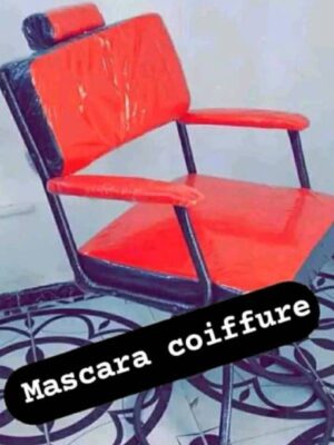 CHAISE LOCAL HMD SIMPLE NOIR ET ROUGE