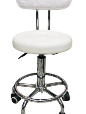 CHAISE  SUR ROULETTE BLANC