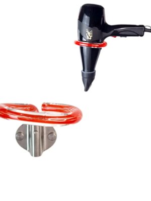 SUPPORT  SECHOIR MUR PLASTIQUE ROUGE